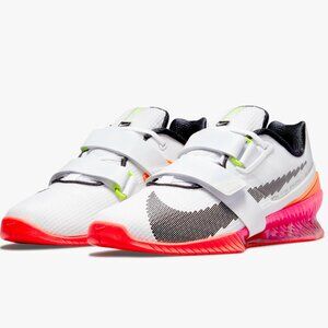 Nike Romaleos 4SE Weightlifting Shoes - M9/W10.6 - White/Black/Bright Crimson